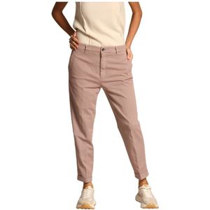 Mason's, Broeken, Dames, Paars, S, Katoen, Gezellige Dames Chino Broek Winter 2024