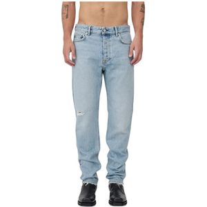 Won Hundred, Jeans, Heren, Blauw, W33 L34, Ripped Loose-Fitted Mid Waist Jeans