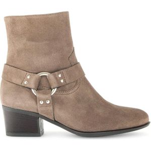 Gabor, Schoenen, Dames, Beige, 42 1/2 EU, Taupe Leren Western Stijl Enkellaars