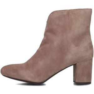 Tango, Schoenen, Dames, Bruin, 42 EU, Suède, Taupe Suède Enkellaarzen met Uitsnijding