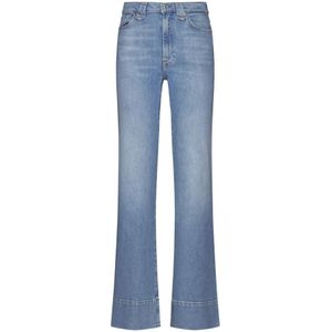 7 For All Mankind, Jeans, Dames, Blauw, W25, Katoen, Blauwe Moderne Dojo Jeans
