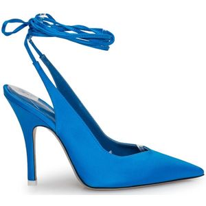 The Attico, Schoenen, Dames, Blauw, 39 EU, Venus Slingback Hakken