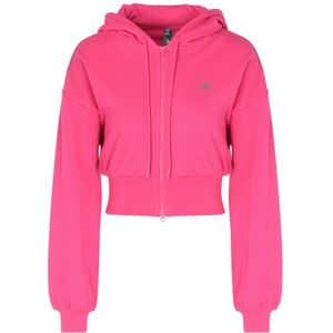 Adidas by Stella McCartney, Sweatshirts & Hoodies, Dames, Roze, S, Roze Reamag Hoodie