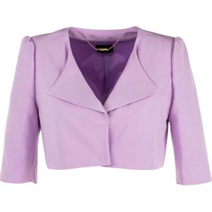 Liu Jo, Jassen, Dames, Roze, S, Polyester, Damesblazer Licht Glicin/Rosa Winter