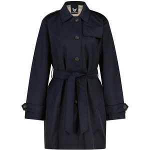 Fuchs Schmitt, Klassieke Katoenen Trenchcoat Blauw, Dames, Maat:2XL