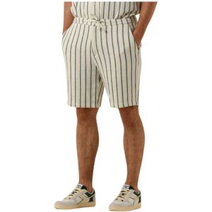 Selected Homme, Korte broeken, Heren, Veelkleurig, M, Witte Comfort Shorts voor de Zomer