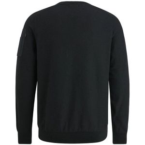 PME Legend, Sweatshirts & Hoodies, Heren, Zwart, 3Xl, Katoen, Klassieke R-neck Pullover Buckley Gebreid