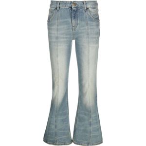 Blumarine, Flared Jeans Blauw, Dames, Maat:S