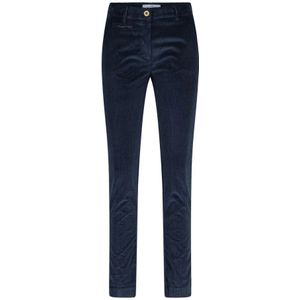 Mason's, Slim-Fit Corduroy Broek Blauw, Dames, Maat:S