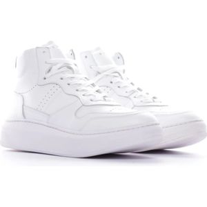 Piola, Schoenen, Dames, Wit, 41 EU, Leer, Hoge Top Sneakers Cayma High