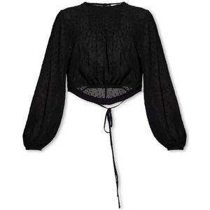 Iro, Blouses & Shirts, Dames, Zwart, M, ‘Reji’ crop top