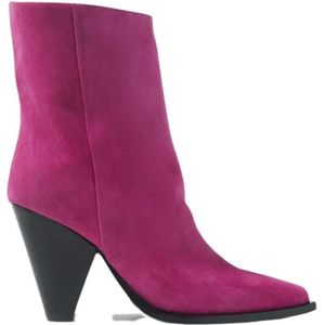 Scarosso, Schoenen, Dames, Roze, 37 1/2 EU, Suède, Emily Suede Laarzen