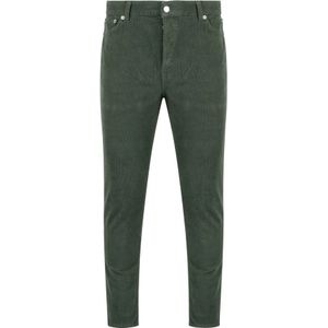 Department Five, Slim Fit Corduroy Broek Groen, Heren, Maat:W30