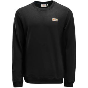 Fjällräven, Sweatshirts & Hoodies, Heren, Zwart, M, Katoen, Heren Sweatshirt Regular Fit Zwart