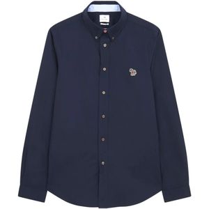 PS By Paul Smith, Casual overhemden Blauw, Heren, Maat:L