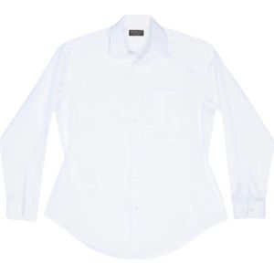 Balenciaga, Blouses & Shirts, Dames, Wit, XS, Katoen, Witte Katoenen Poplinen Hourglass Shirt