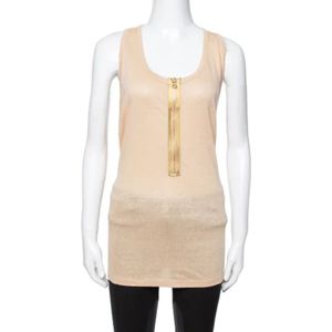 Stella McCartney Pre-owned, Pre-owned, Dames, Beige, L, Denim, Pre-owned Fabric tops