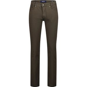 Gardeur, Bruine Slim Fit Jeans Bruin, Heren, Maat:W35 L32