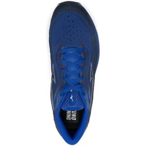 Mizuno, Schoenen, Heren, Blauw, 42 EU, Blauwe Mesh Panel Sneakers