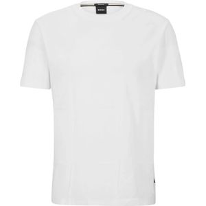 Hugo Boss, Tops, Heren, Wit, 2Xl, T-Shirts
