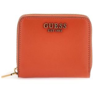 Guess, Compacte Portemonnee Oranje, Dames, Maat:ONE Size