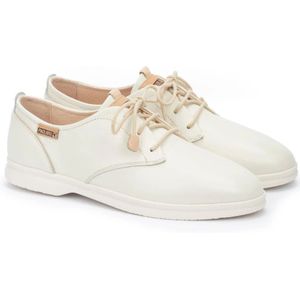 Pikolinos, Schoenen, Dames, Beige, 42 EU, Off White Veterschoen voor dames