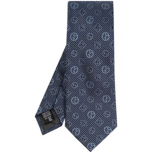 Giorgio Armani, Accessoires, Heren, Blauw, ONE Size, Gepersonaliseerde stropdas