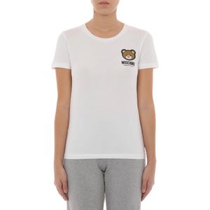 Moschino, Tops, Dames, Wit, M, Witte T-shirts en Polos