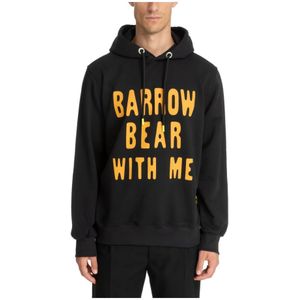 Barrow, Sweatshirts & Hoodies, Heren, Zwart, M, Katoen, Gestreepte Hoodie met Capuchon