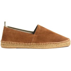 Castañer, Schoenen, Heren, Bruin, 40 EU, Leer, Pablo espadrilles van splitleer met taupe jute, met de hand genaaid in Spanje.