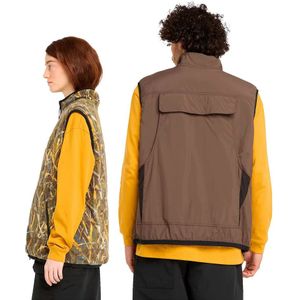 Timberland, Jassen, Dames, Bruin, XL, Polyester, Omkeerbaar Multi-Use Unisex Vest