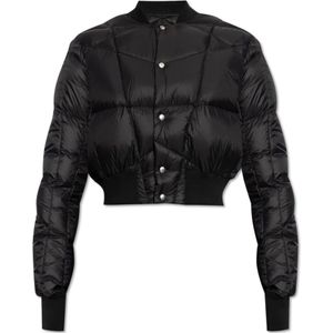 Rick Owens, Jassen, Heren, Zwart, L, Donsjack in bomberstijl