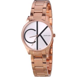 Calvin Klein, Accessoires, Dames, Roze, ONE Size, Elegant Rose Gold Quartz Watch