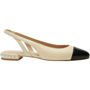 Stuart Weitzman, Pearl Slingback Ballerina Beige, Dames, Maat:40 EU