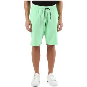 Antony Morato, Korte broeken, Heren, Groen, XL, Katoen, Sportieve katoenen shorts met elastische taille
