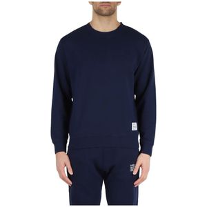 Replay, Sweatshirts & Hoodies, Heren, Blauw, M, Katoen, Icon Selection Katoenen Sweatshirt