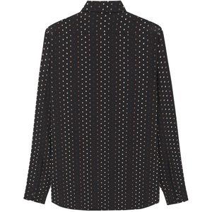 Saint Laurent, Overhemden, Heren, Zwart, L, Casual Shirts