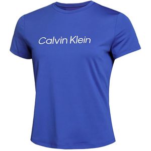 Calvin Klein, T-Shirt Wo Blauw, Dames, Maat:S