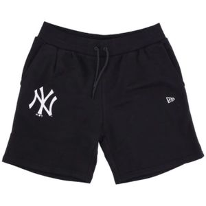 New Era, Korte broeken, Heren, Zwart, 2Xs, Shorts Fleece Tracksuit Bottoms MLB seizoensgebonden team