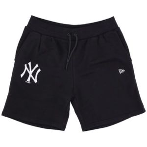 New Era, Shorts Fleece Tracksuit Bottoms MLB seizoensgebonden team Zwart, Heren, Maat:M