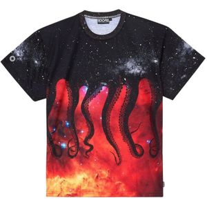 Octopus, Tops, Heren, Zwart, XL, Polyester, Octopus Galaxy T-shirt