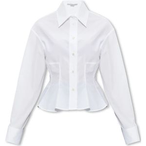 Stella McCartney, Blouses & Shirts, Dames, Wit, S, Katoen, Katoenen shirt