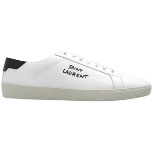 Saint Laurent, Schoenen, Heren, Wit, 41 1/2 EU, Leer, ‘Court Classic Sl/06’ sneakers