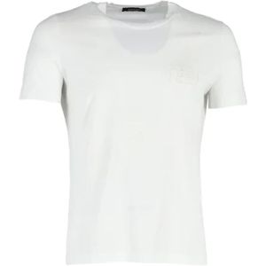 Versace Pre-owned, Pre-owned Cotton tops Wit, Dames, Maat:S