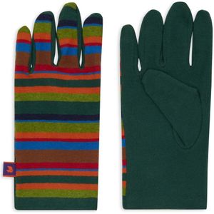 Gallo, Accessoires, Heren, Veelkleurig, ONE Size, Gestreepte groene fleece handschoenen voor mannen