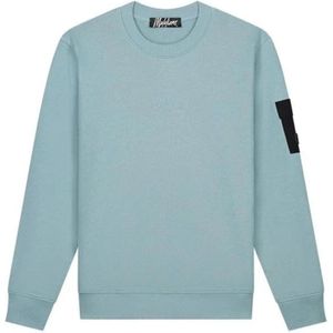 Malelions, Sweatshirts & Hoodies, Heren, Blauw, M, Nylon, Nylon pocket sweaters blauw