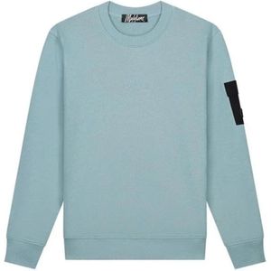 Malelions, Sweatshirts & Hoodies, Heren, Blauw, S, Nylon, Nylon pocket sweaters blauw