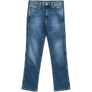 Pepe Jeans, Jeans, Dames, Blauw, W29, Katoen, Straight Jeans