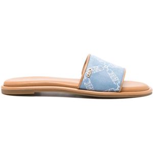 Michael Kors, Blauwe Sandalen Blauw, Dames, Maat:40 EU