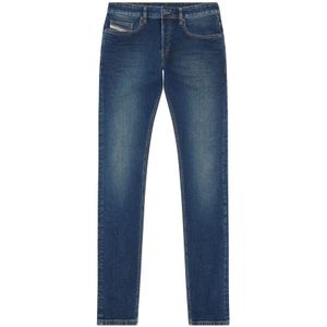 Diesel, Jeans, Heren, Blauw, W36, Denim, Slim-fit Stretch Jeans Upgrade